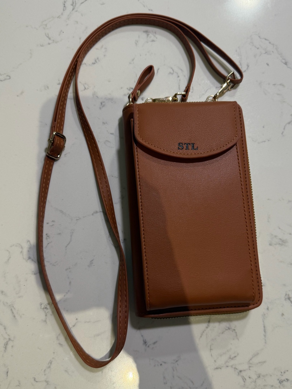 STL Brown Crossbody Phone Bag